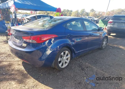 2013 Hyundai Elantra Limited из США, поврежденный, VIN KMHDH4AE5DU711232